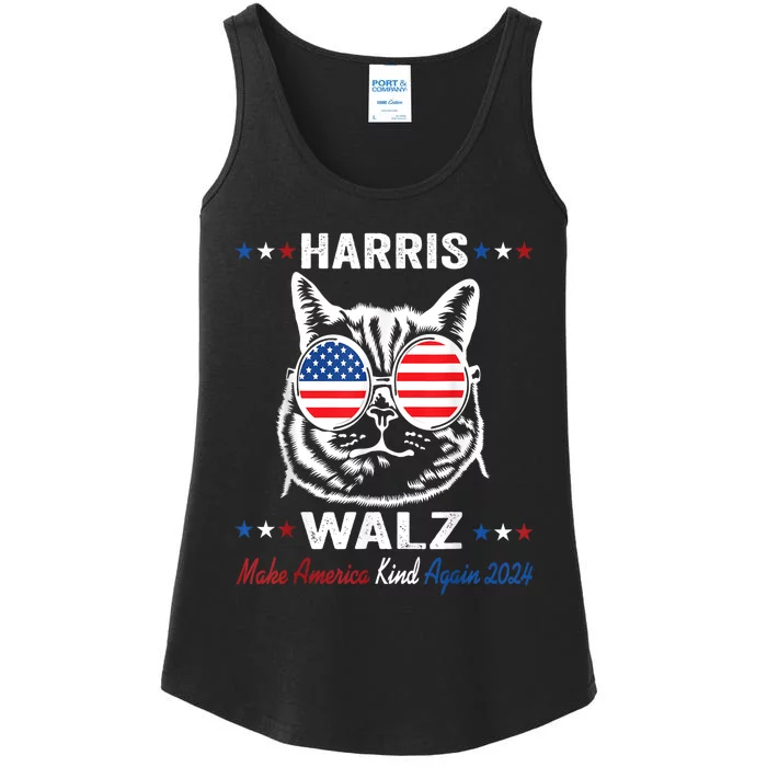 Kamala Harris Walz 2024 Make America Kind Again Harris Waltz Ladies Essential Tank