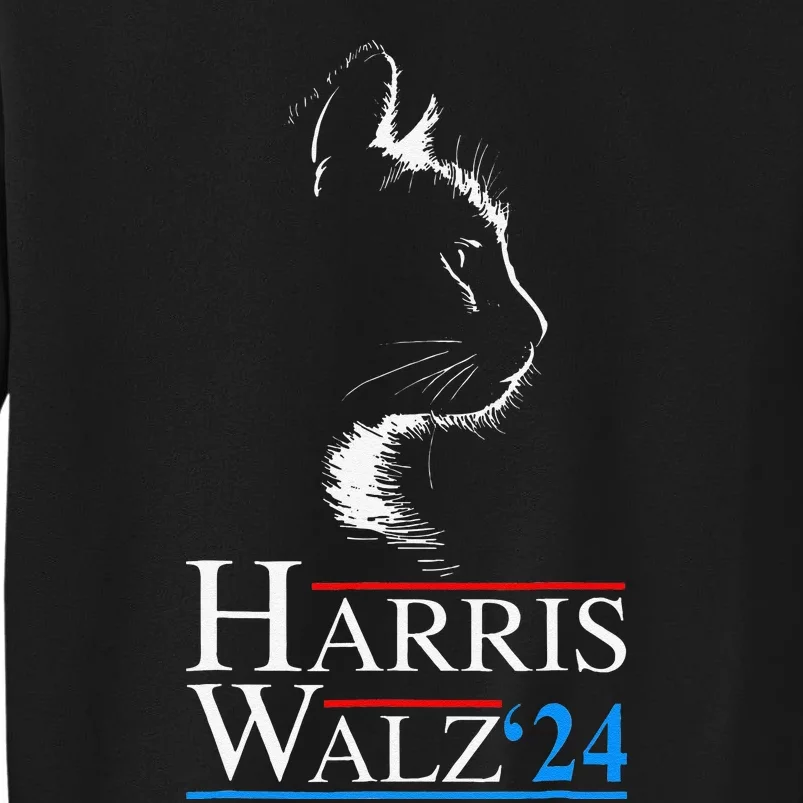 Kamala Harris Walz 2024 Harris Waltz Vp President Cat Ladies Gift Sweatshirt