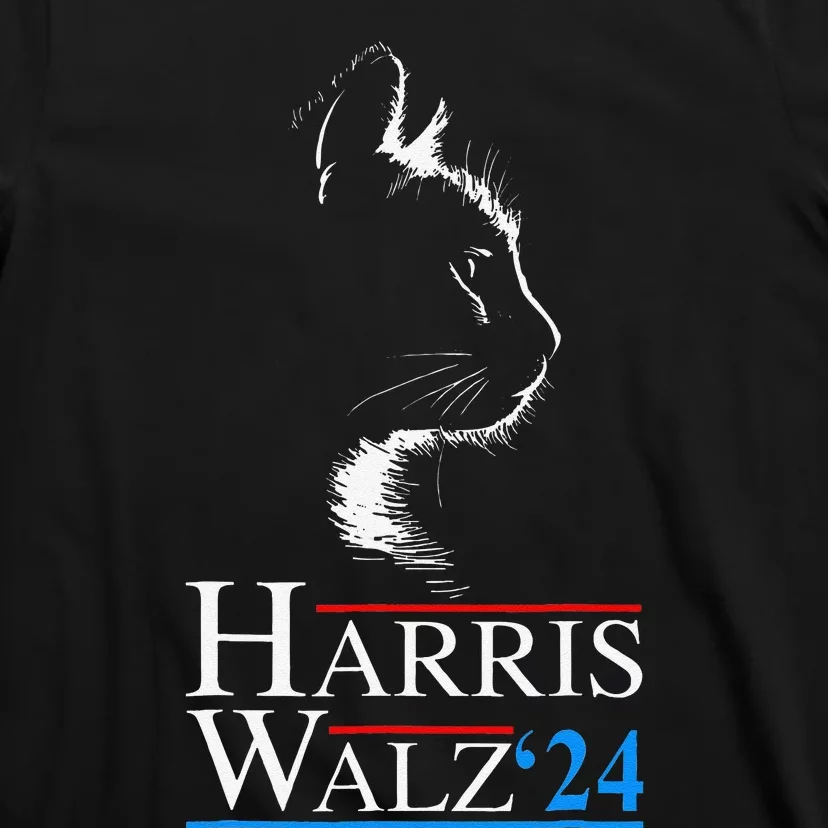 Kamala Harris Walz 2024 Harris Waltz Vp President Cat Ladies Gift T-Shirt