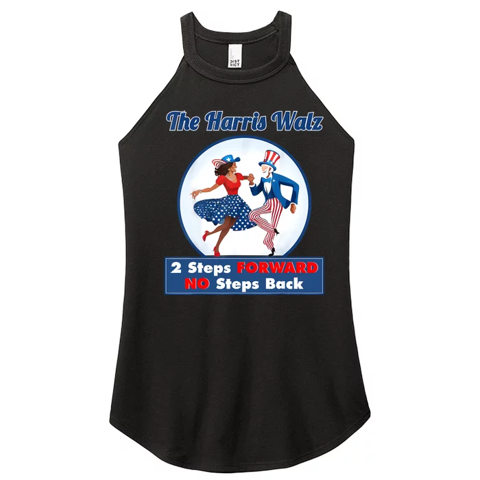 Kamala Harris Walz 2024 Waltz Dance 2 Steps Forward Not Back Women’s Perfect Tri Rocker Tank