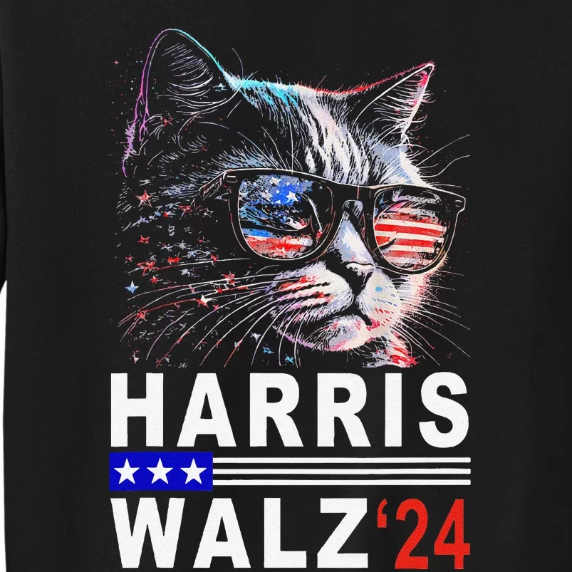 Kamala Harris Walz 2024 Harris Waltz Democratic Vp President Tall Sweatshirt