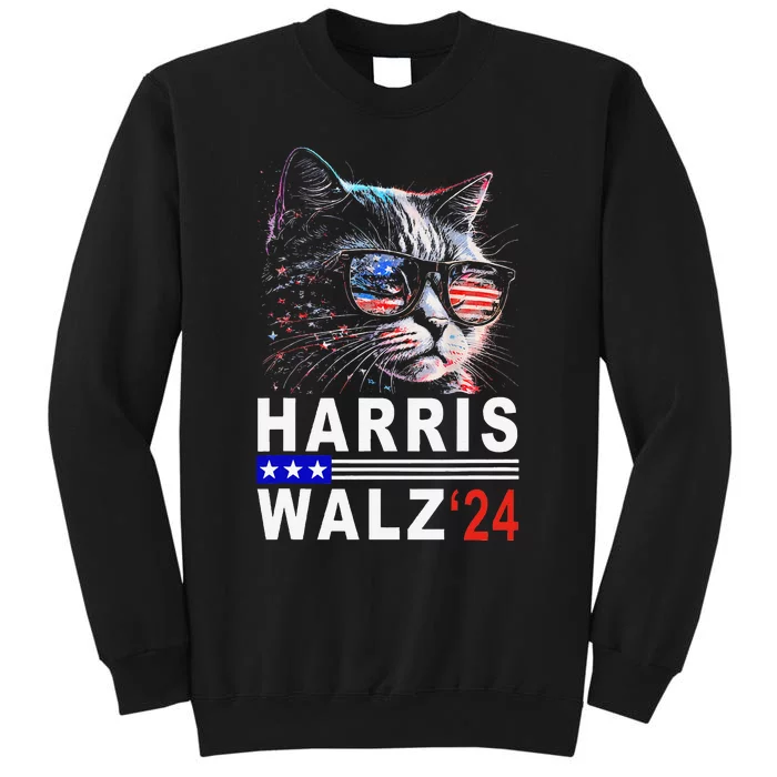 Kamala Harris Walz 2024 Harris Waltz Democratic Vp President Tall Sweatshirt