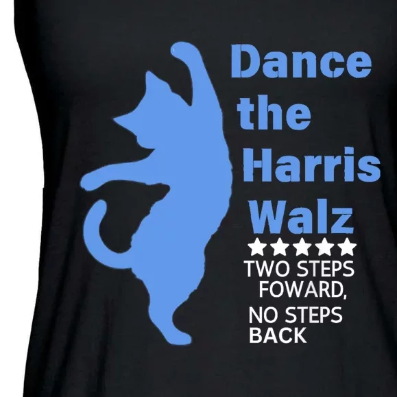 Kamala Harris Walz 2024 Waltz Dance 2 Steps Forward Not Back Ladies Essential Flowy Tank