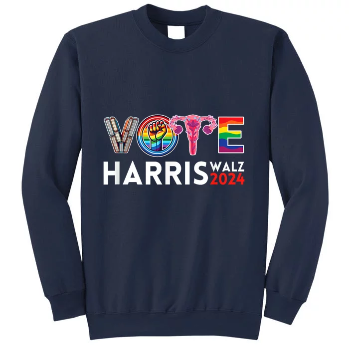 Kamala Harris Walz 2024 Lgbt Vote Harris Walz Waltz Sweatshirt