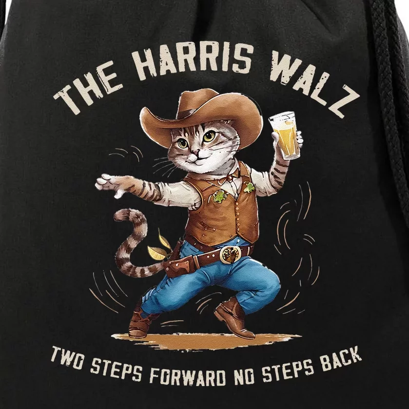 Kamala Harris Walz 2024 Waltz Dance 2 Steps Forward Not Back Drawstring Bag