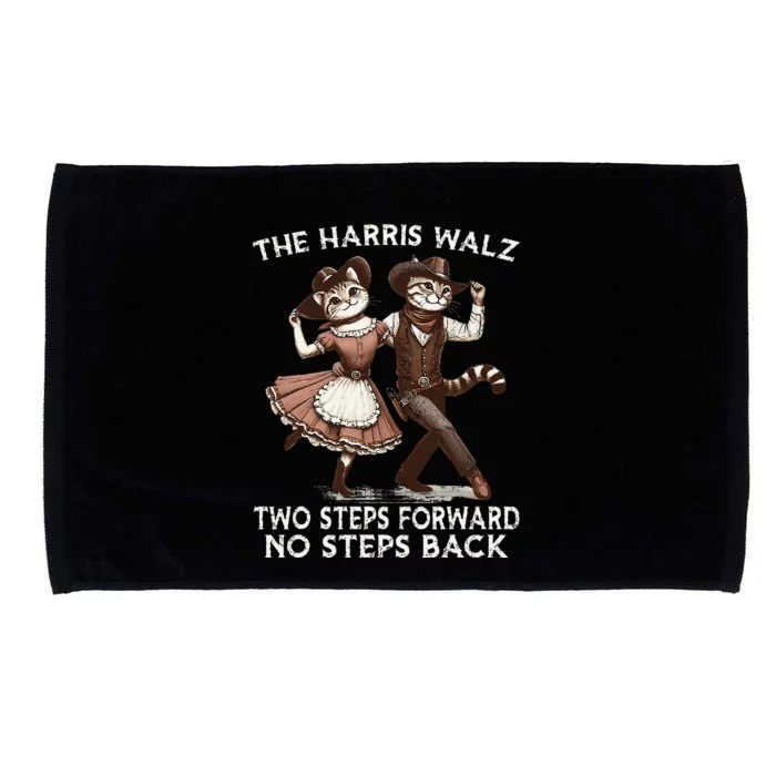 Kamala Harris Walz 2024 Waltz Dance 2 Steps Forward Not Back Microfiber Hand Towel