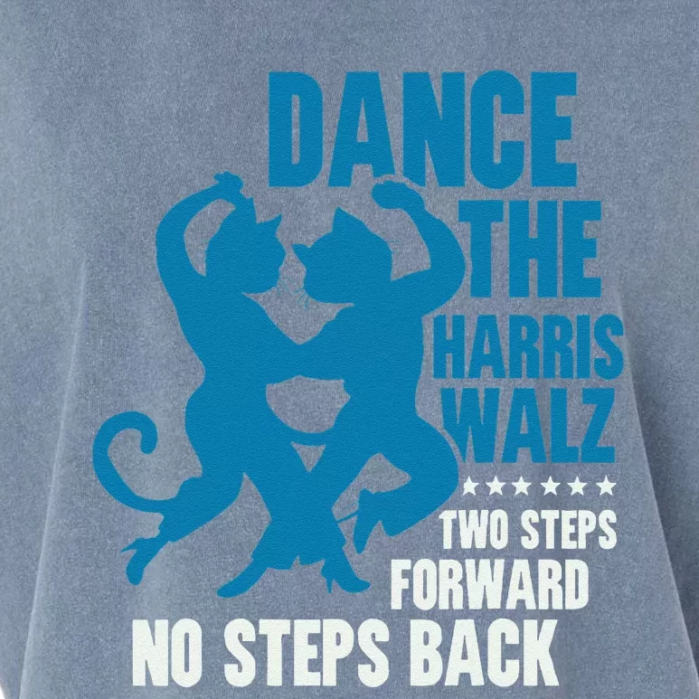 Kamala Harris Walz 2024 Waltz Dance 2 Steps Forward Not Back Garment-Dyed Women's Muscle Tee