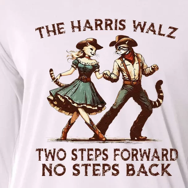 Kamala Harris Walz 2024 Waltz Dance 2 Steps Forward Not Back Cooling Performance Long Sleeve Crew