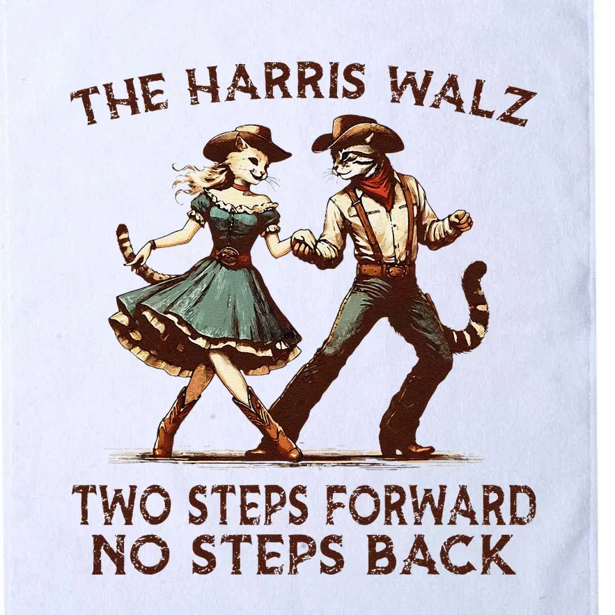 Kamala Harris Walz 2024 Waltz Dance 2 Steps Forward Not Back Platinum Collection Golf Towel