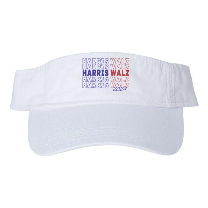 Kamala Harris Walz 2024 Valucap Bio-Washed Visor