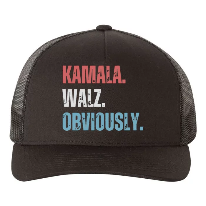 Kamala Harris Walz Obviously Yupoong Adult 5-Panel Trucker Hat