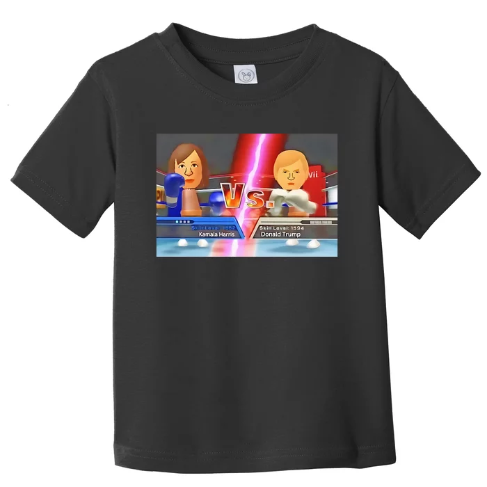 Kamala Haris X Donald Trump Mii Boxing Presidential Election Toddler T-Shirt