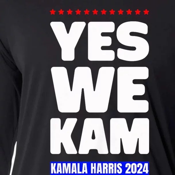 Kamala Harris Yes We Kam! For Us President 2024 Cooling Performance Long Sleeve Crew