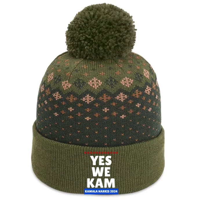 Kamala Harris Yes We Kam! For Us President 2024 The Baniff Cuffed Pom Beanie