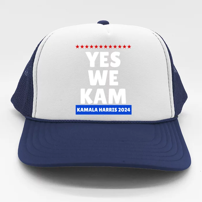 Kamala Harris Yes We Kam! For Us President 2024 Trucker Hat