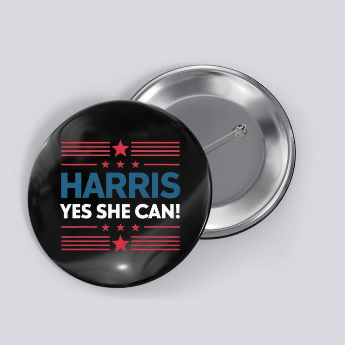 Kamala Harris Yes She Can Button