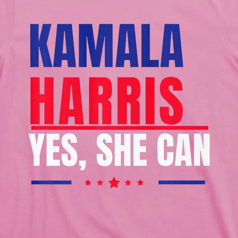 Kamala Harris Yes She Can Bold Political Statement Premium T-Shirt