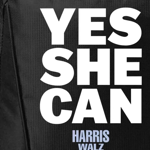 Kamala Harris Yes She Can Harris Walz City Backpack