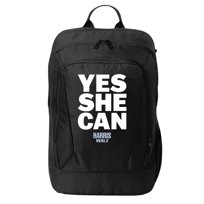 Kamala Harris Yes She Can Harris Walz City Backpack