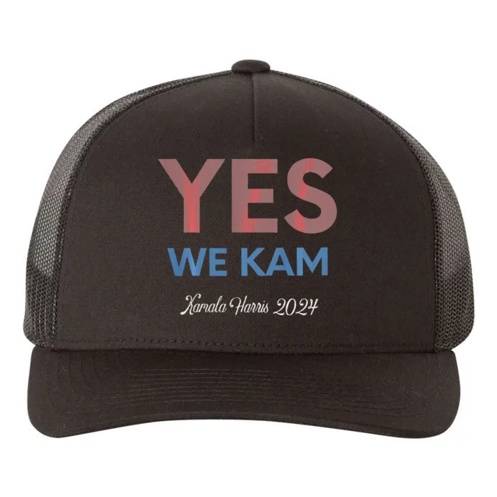 Kamala Harris Yes We Kam! Kamala For Us President 2024 Yupoong Adult 5-Panel Trucker Hat