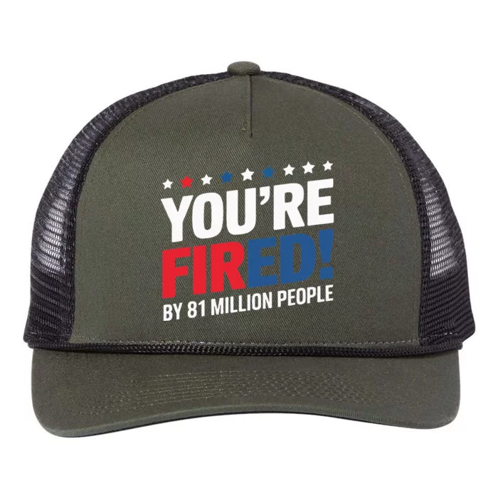 Kamala Harris You’Re Fired By 81 Million People Retro Rope Trucker Hat Cap