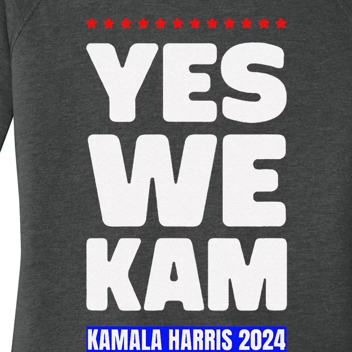 Kamala Harris Yes We Kam! For Us President 2024 Women's Perfect Tri Tunic Long Sleeve Shirt