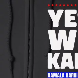 Kamala Harris Yes We Kam! For Us President 2024 Full Zip Hoodie