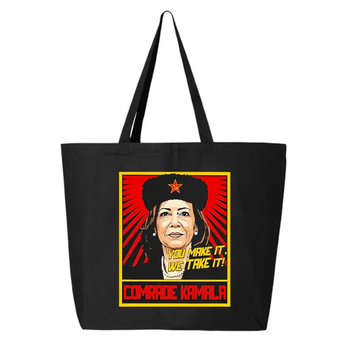 Kamala Harris You Make It We Take It Comrade Kamala 25L Jumbo Tote