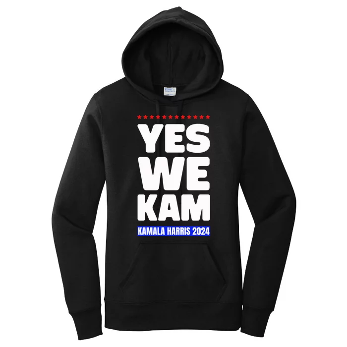 Kamala Harris Yes We Kam! For Us President 2024 Women's Pullover Hoodie