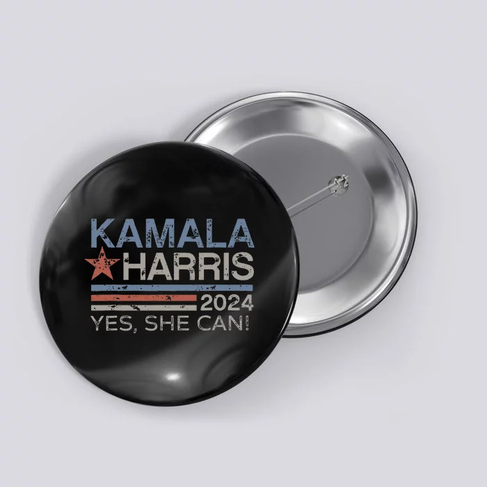 Kamala Harris Yes She Can Kamala Harris 2024 President Button