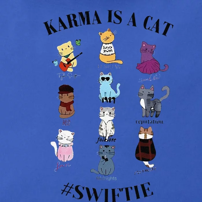 Karma Is A Cat Zip Tote Bag