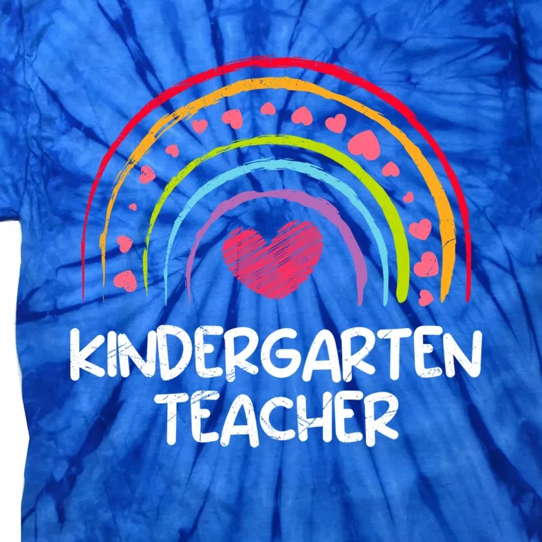 Kindergarten I Am A Kindergarten Teacher Funny Gift Tie-Dye T-Shirt