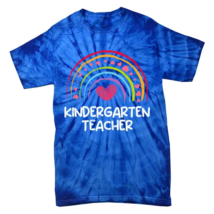 Kindergarten I Am A Kindergarten Teacher Funny Gift Tie-Dye T-Shirt