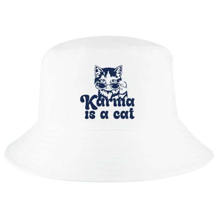 Karma Is A Cat Cool Comfort Performance Bucket Hat