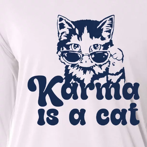 Karma Is A Cat Cooling Performance Long Sleeve Crew