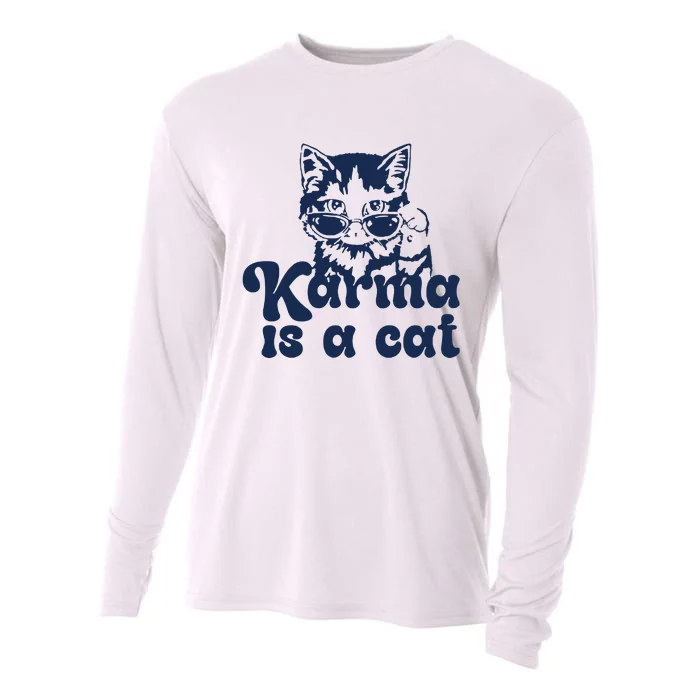 Karma Is A Cat Cooling Performance Long Sleeve Crew