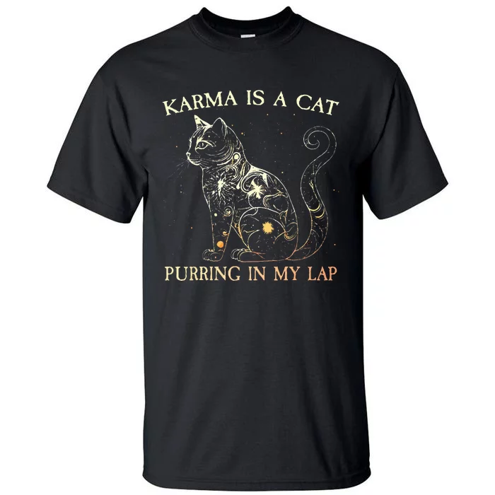 karma is a cat purring in my lap karma Tall T-Shirt