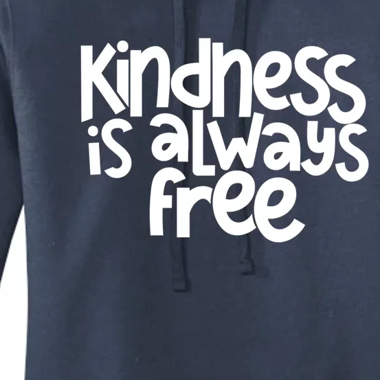 Kindness Is Always Free Anti Bullying Orange Unity Day Cute Gift Women's Pullover Hoodie