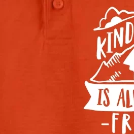 Kindness Is Always Free Anti Bullying Week Unity Day Cute Gift Dry Zone Grid Performance Polo