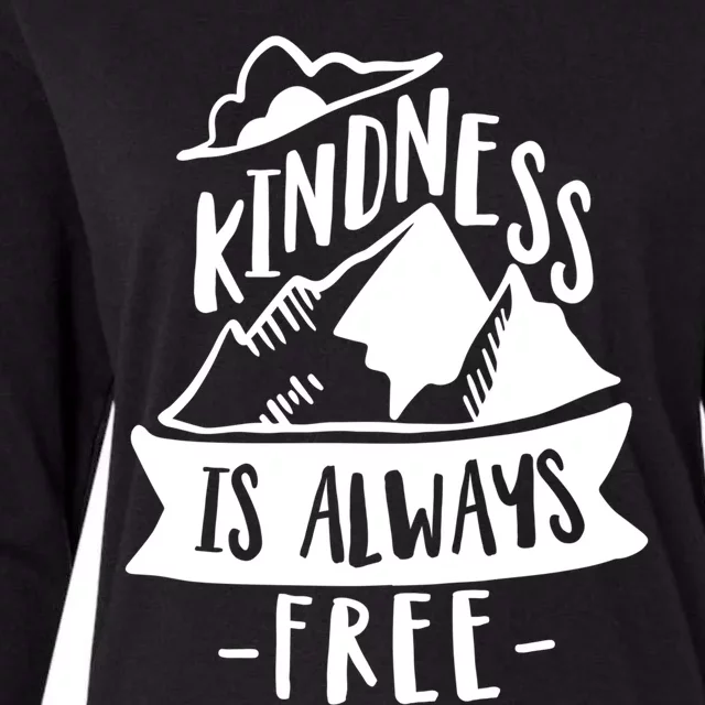 Kindness Is Always Free Anti Bullying Week Unity Day Cute Gift Womens Cotton Relaxed Long Sleeve T-Shirt