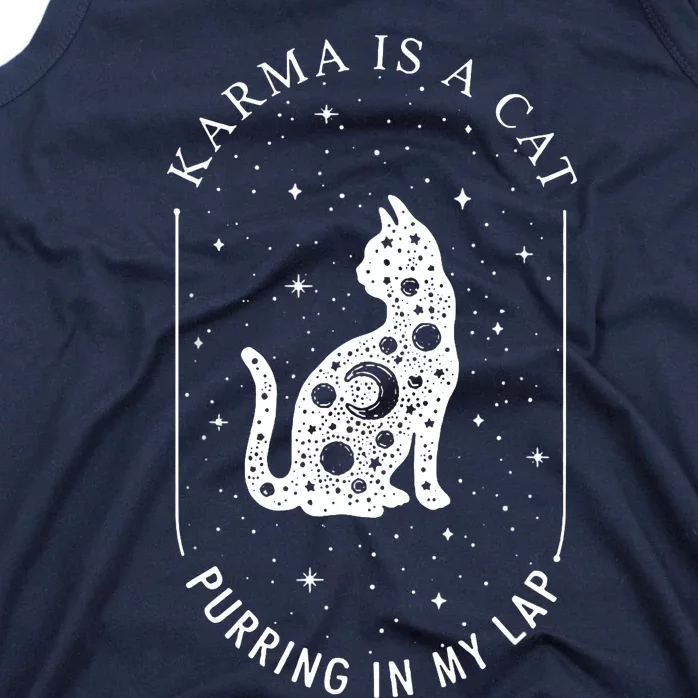 Karma Is A Cat Purring In My Lap Tank Top