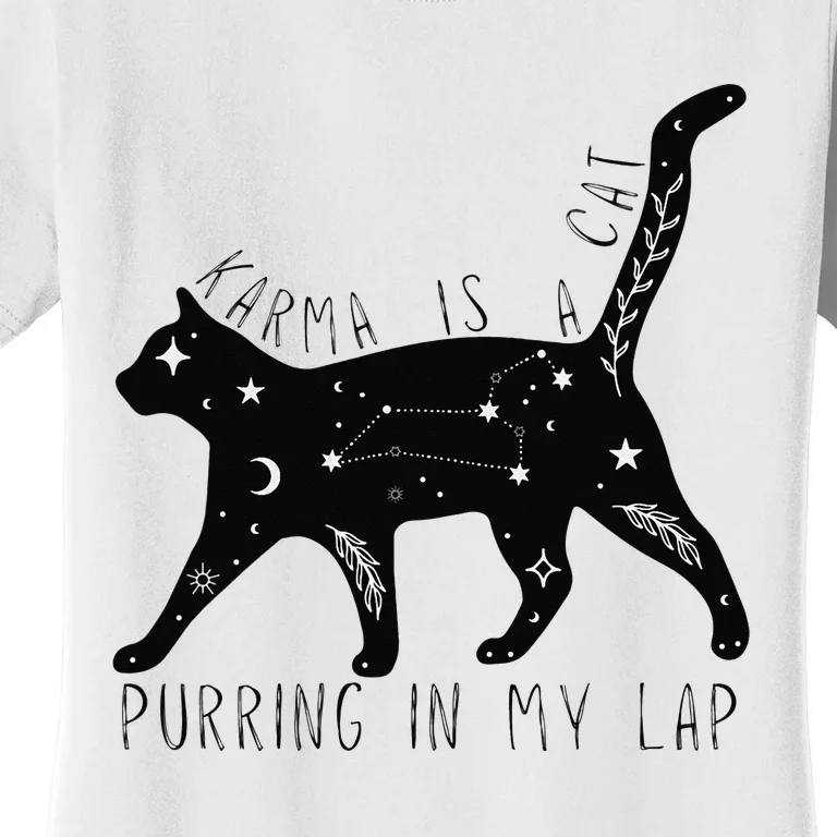 Karma is a Cat purring in my Lap Cat Lover Women's T-Shirt