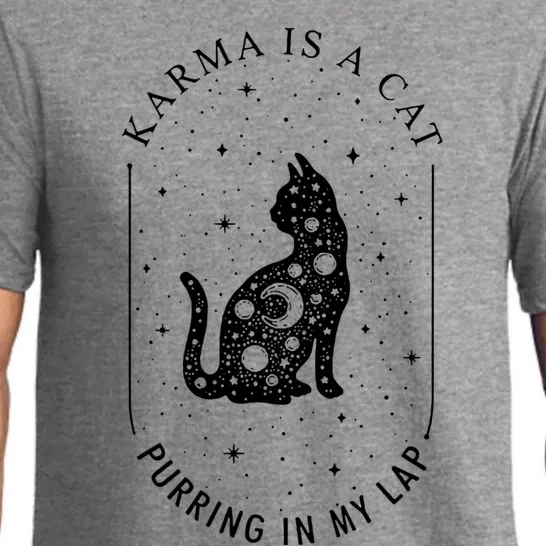 Karma Is A Cat Purring In My Lap Pajama Set