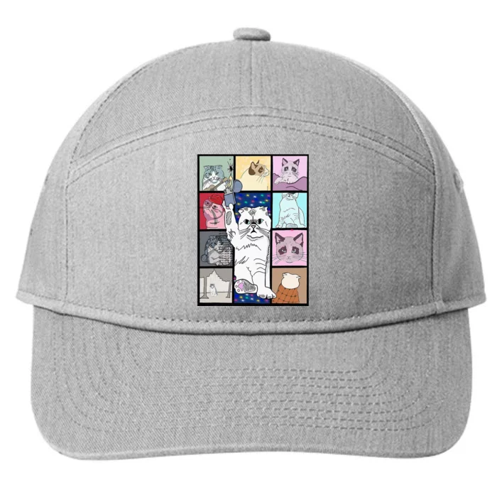 Karma Is A Cat 7-Panel Snapback Hat