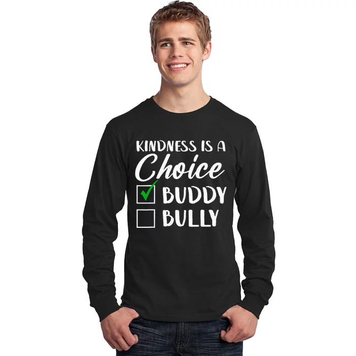 Kindness Is A Choice Orange Anti Bullying Unity Day Long Sleeve Shirt