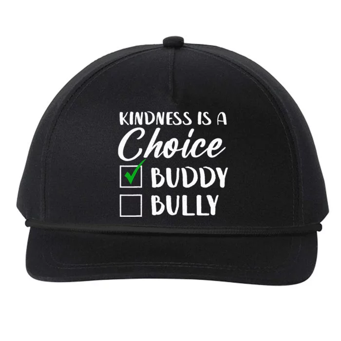 Kindness Is A Choice Orange Anti Bullying Unity Day Snapback Five-Panel Rope Hat