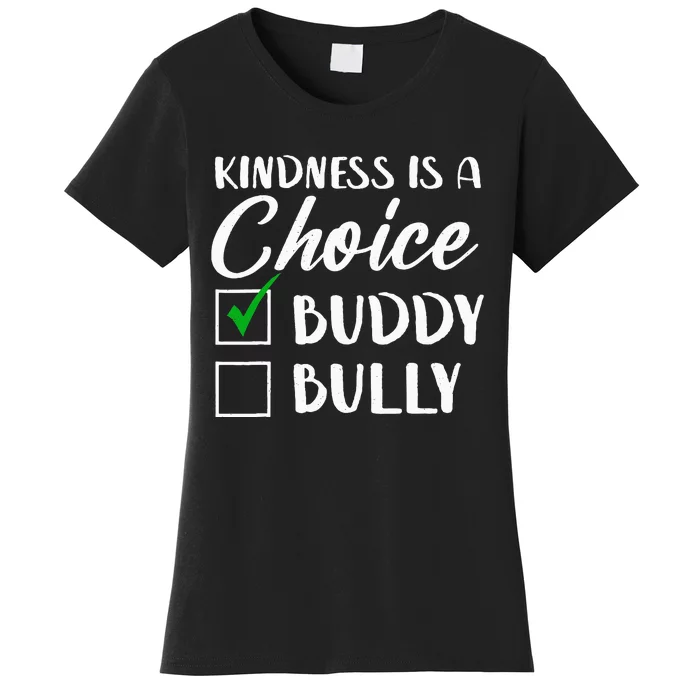 Kindness Is A Choice Orange Anti Bullying Unity Day Women's T-Shirt