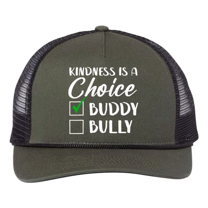 Kindness Is A Choice Orange Anti Bullying Unity Day Retro Rope Trucker Hat Cap