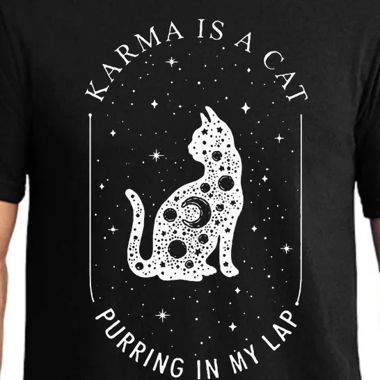 Karma Is A Cat Purring In My Lap Pajama Set