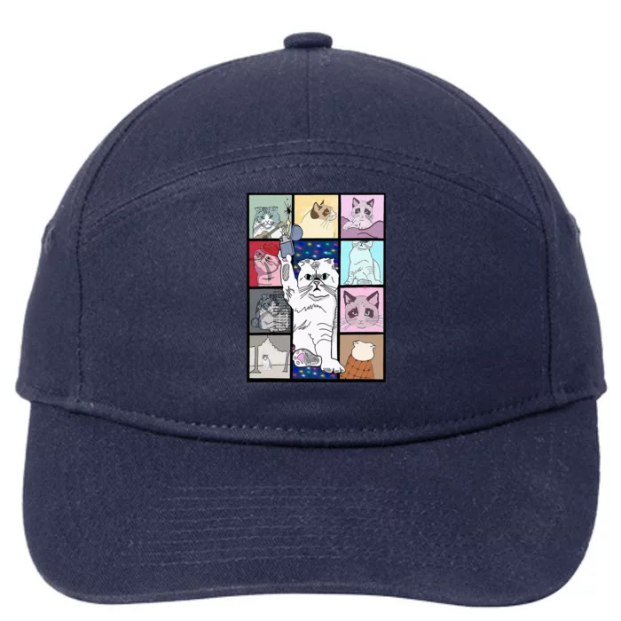 Karma Is A Cat 7-Panel Snapback Hat